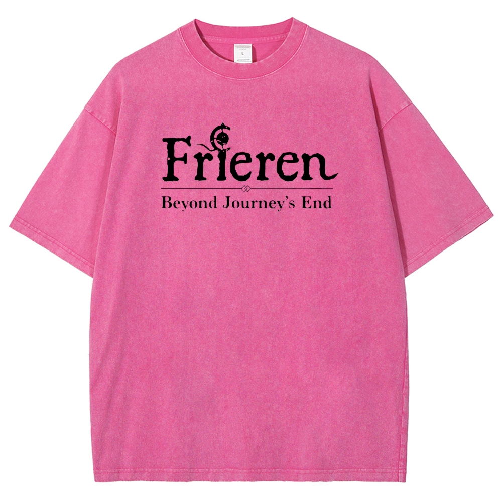 Frieren Unisex Fit Washed T-Shirt 2508014535
