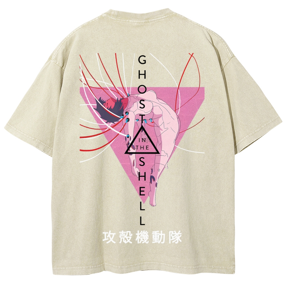 GHOST IN THE SHELL Unisex Fit Washed T-Shirt 2508014684