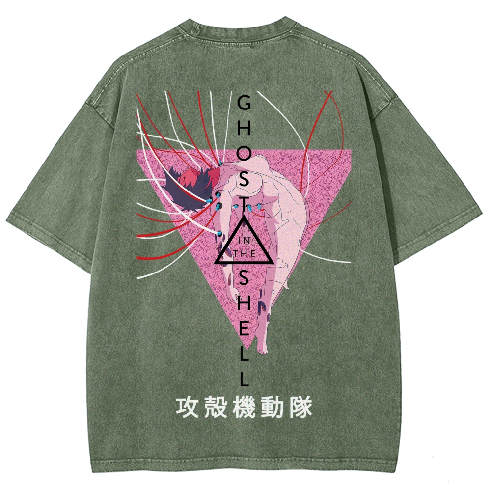 GHOST IN THE SHELL Unisex Fit Washed T-Shirt 2508014684