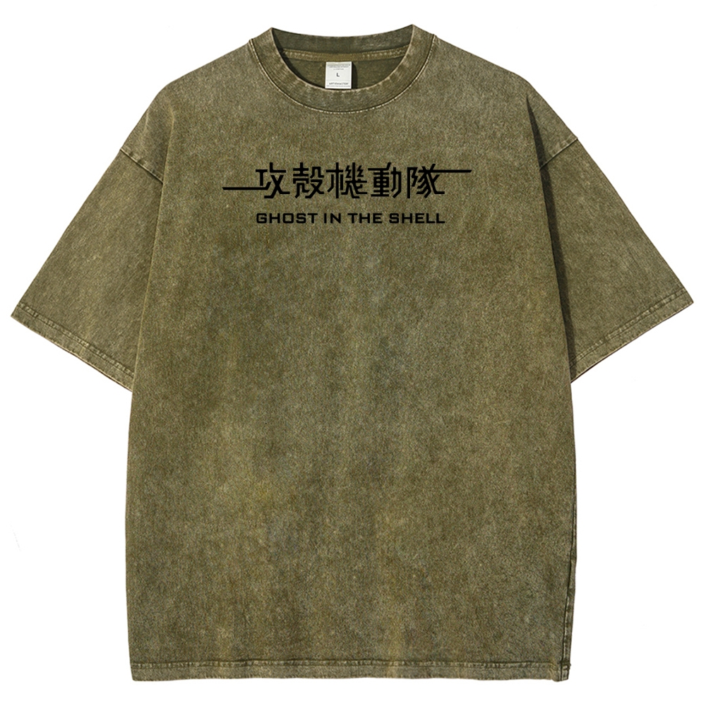 GHOST IN THE SHELL Unisex Fit Washed T-Shirt 2508014684