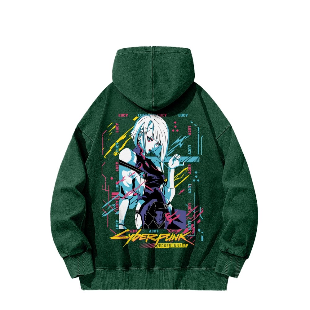 Cyberpunk: Edgerunners Casual Washed Hoodie 2508014756