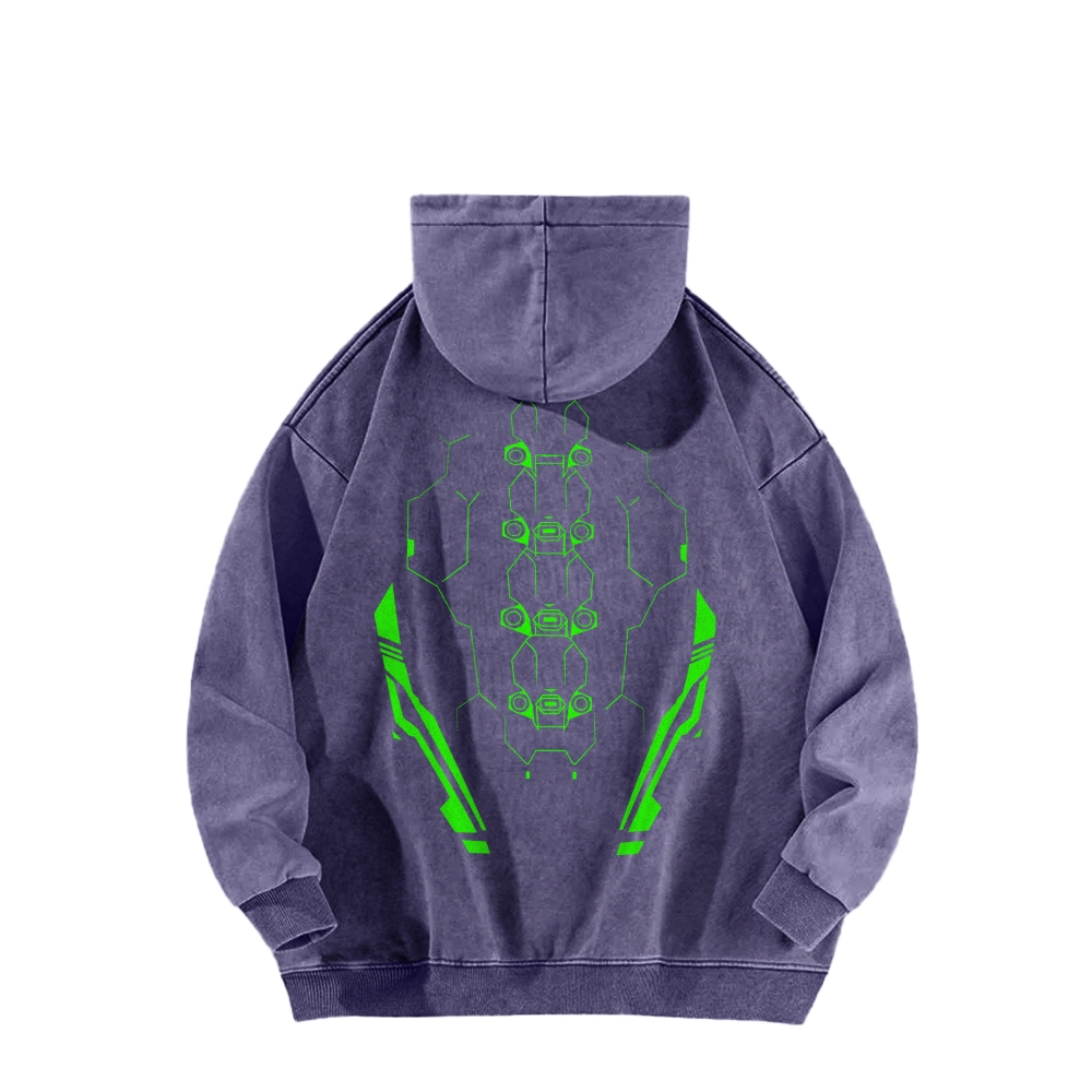 Cyberpunk: Edgerunners Casual Washed Hoodie 2508014757