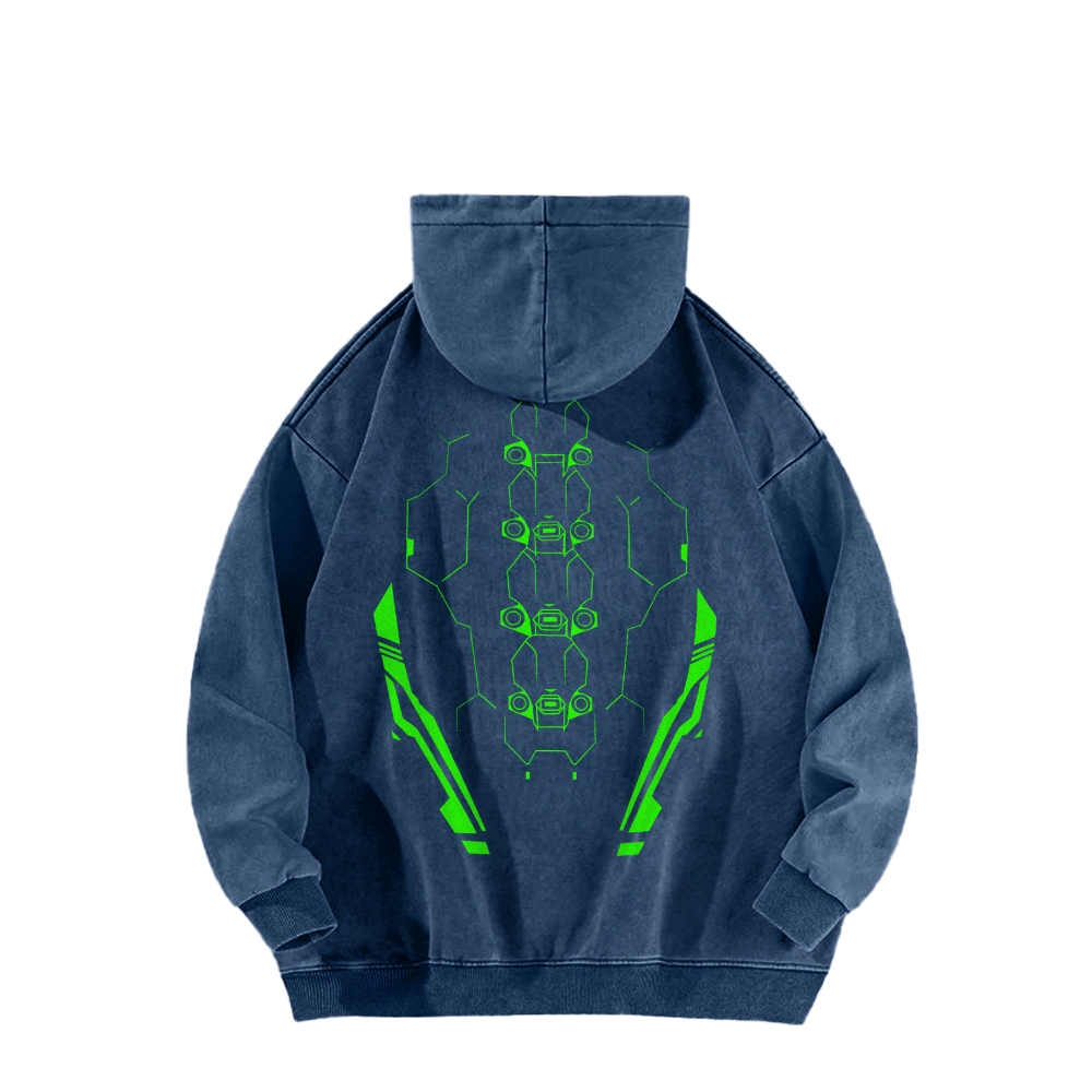 Cyberpunk: Edgerunners Casual Washed Hoodie 2508014757