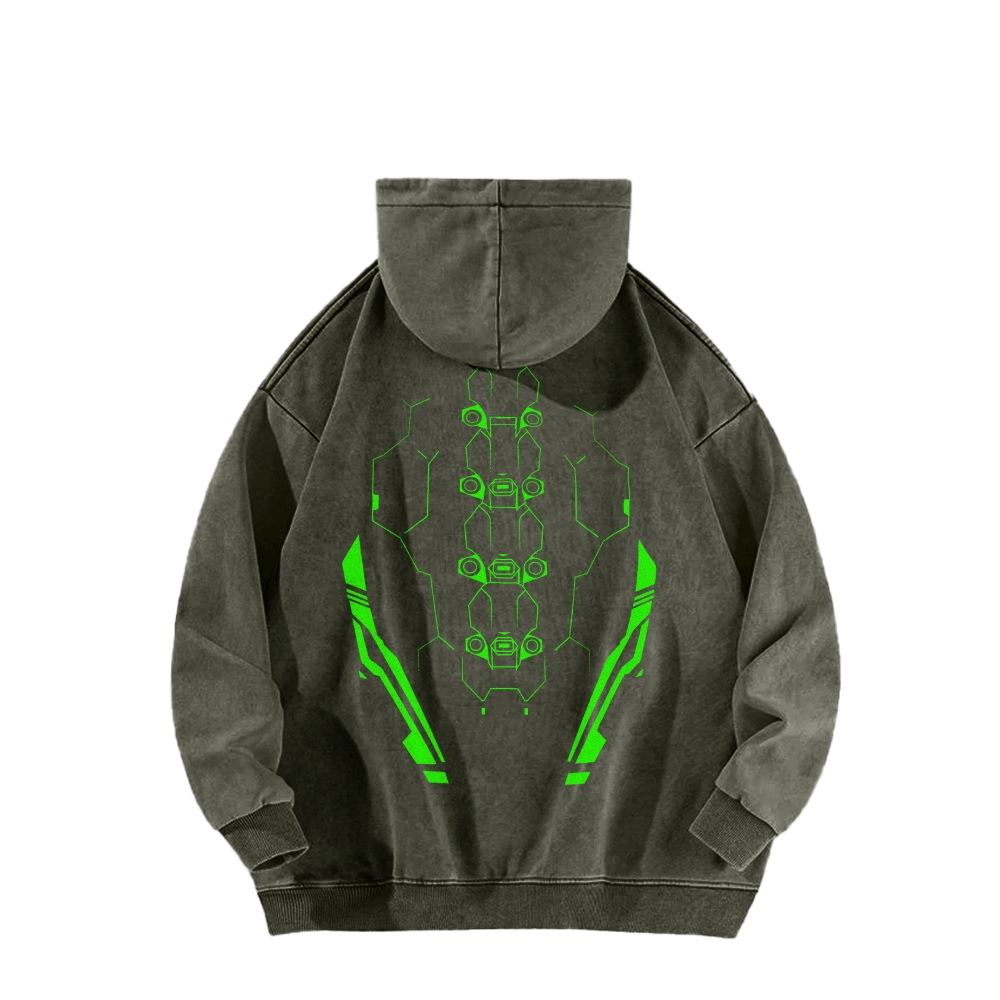 Cyberpunk: Edgerunners Casual Washed Hoodie 2508014757