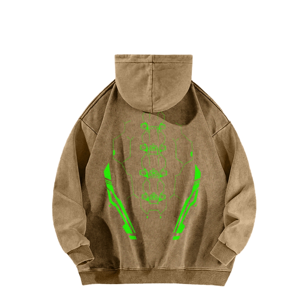 Cyberpunk: Edgerunners Casual Washed Hoodie 2508014757