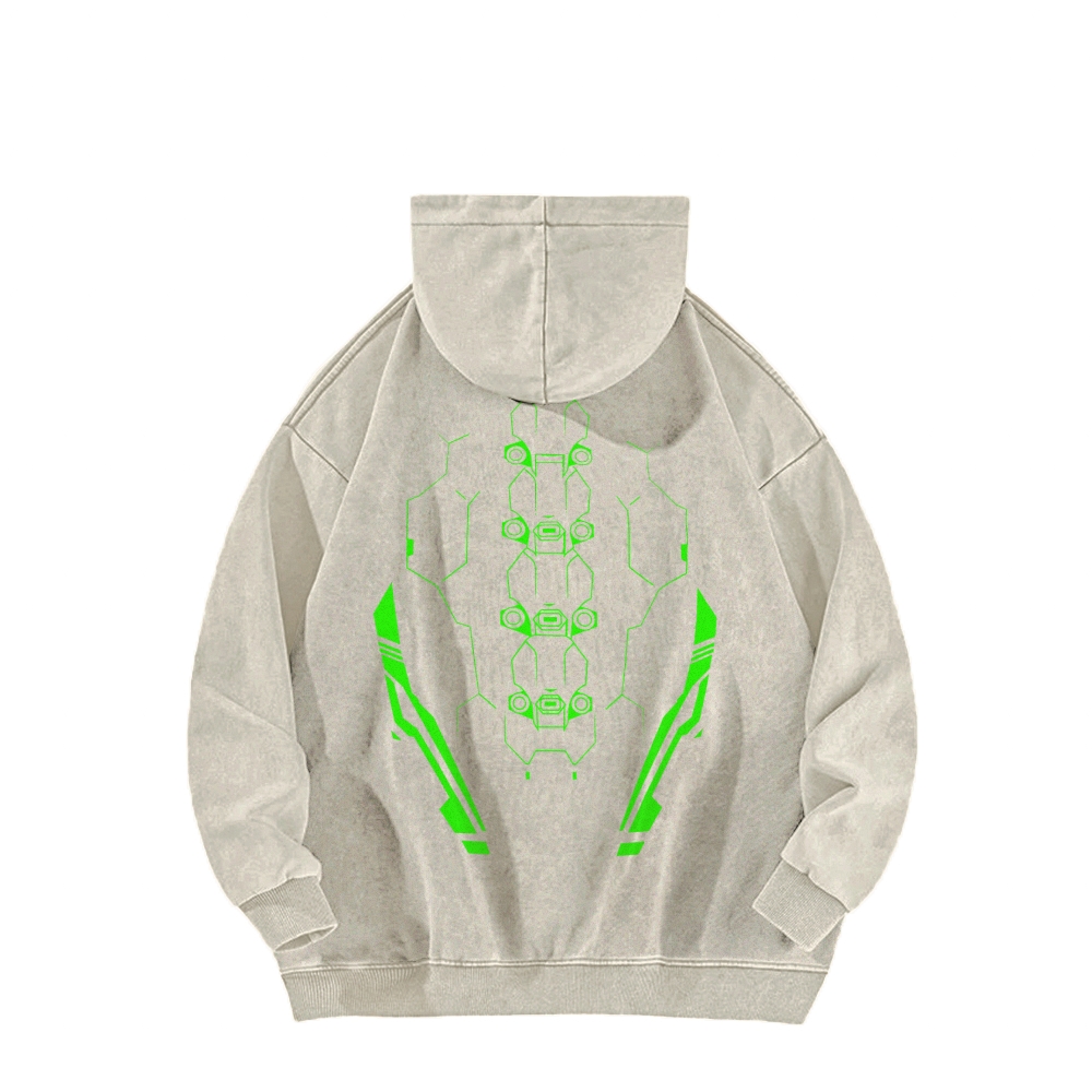 Cyberpunk: Edgerunners Casual Washed Hoodie 2508014757
