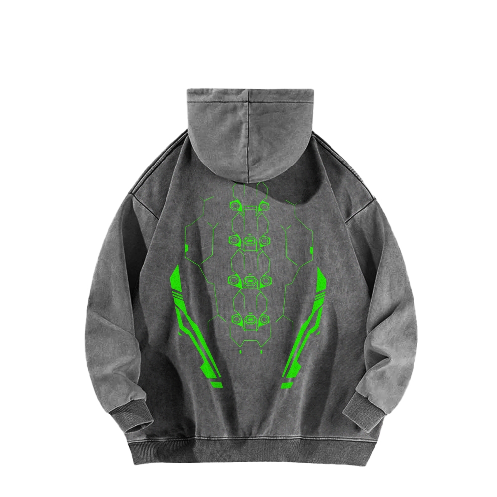 Cyberpunk: Edgerunners Casual Washed Hoodie 2508014757