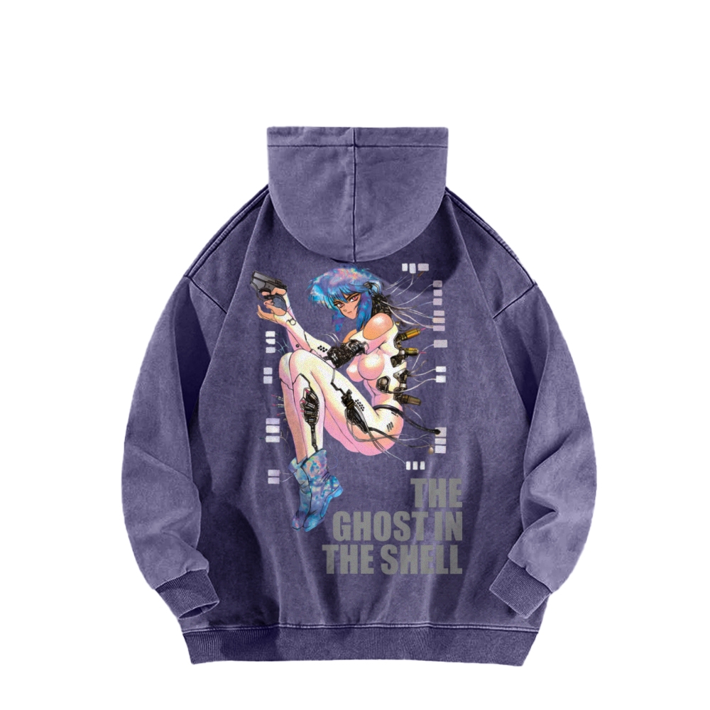 Ghost in the Shell Casual Washed Hoodie 2508014782