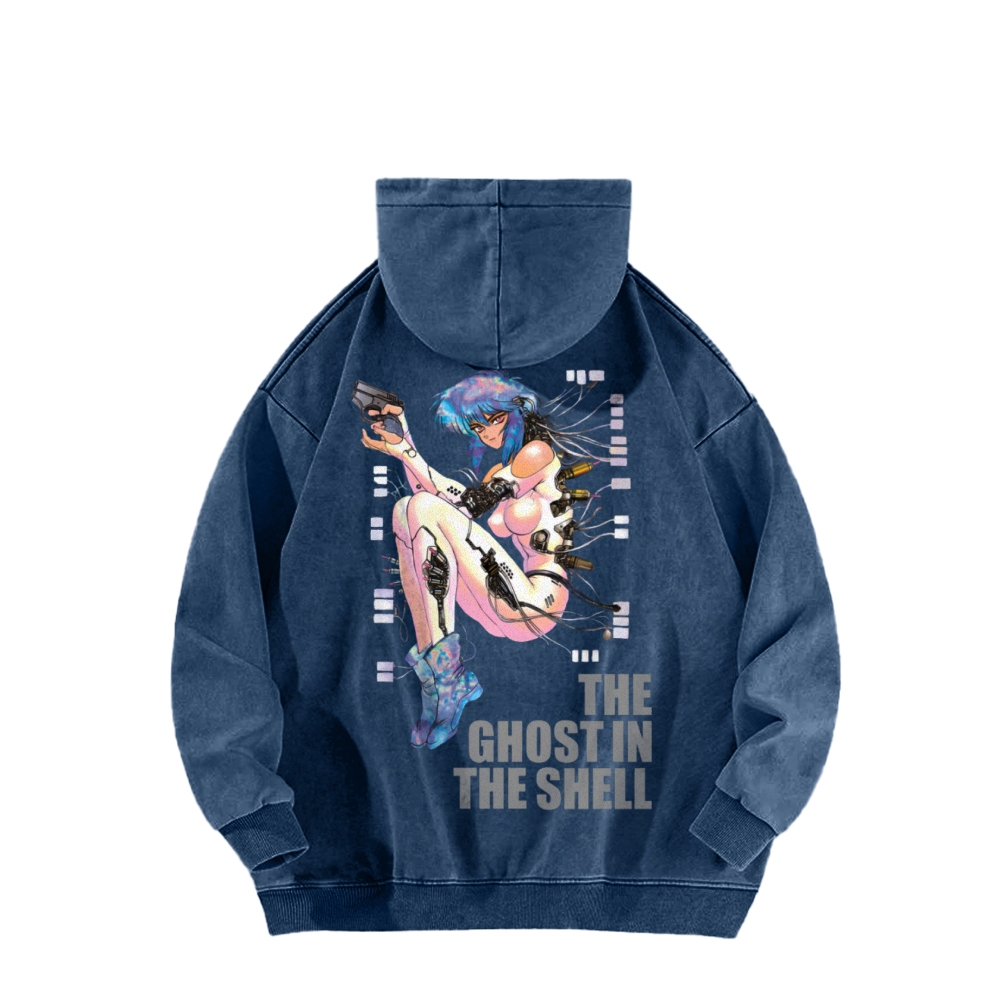 Ghost in the Shell Casual Washed Hoodie 2508014782