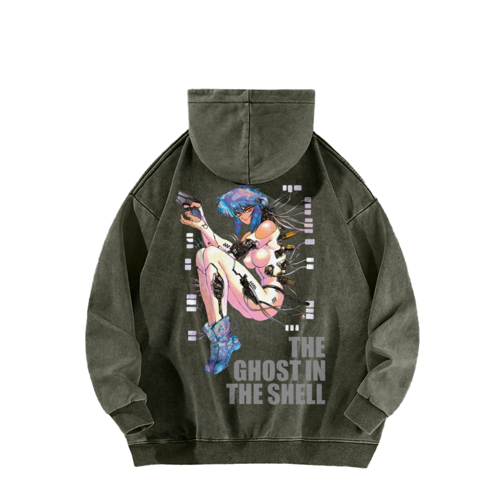 Ghost in the Shell Casual Washed Hoodie 2508014782