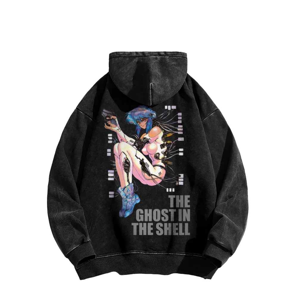 Ghost in the Shell Casual Washed Hoodie 2508014782