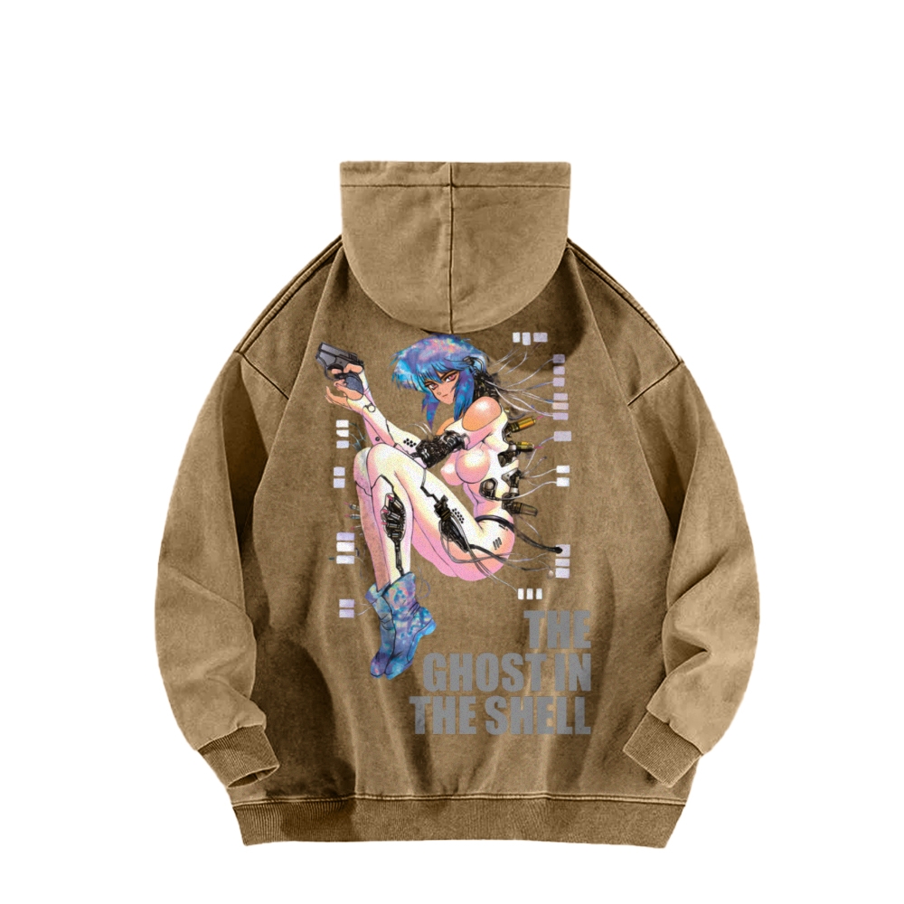 Ghost in the Shell Casual Washed Hoodie 2508014782