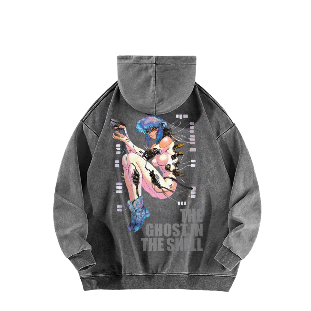 Ghost in the Shell Casual Washed Hoodie 2508014782
