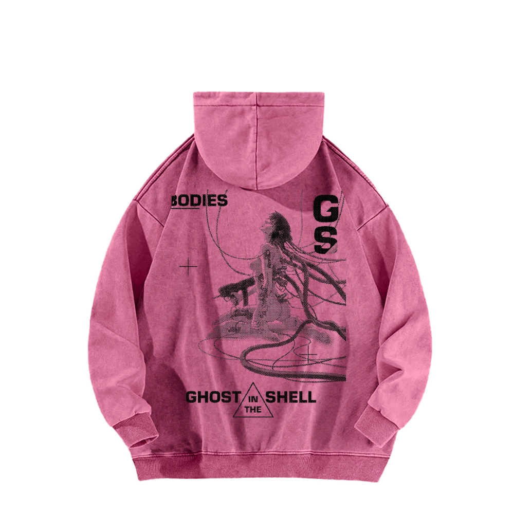 Ghost in the Shell Casual Washed Hoodie 2508014787