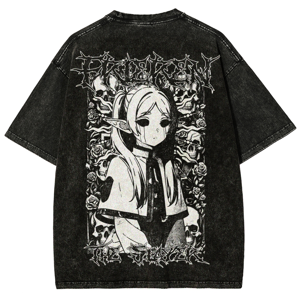 Frieren Unisex Fit Washed T-Shirt 2508014803