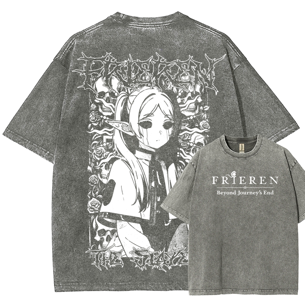 Frieren Unisex Fit Washed T-Shirt 2508014803