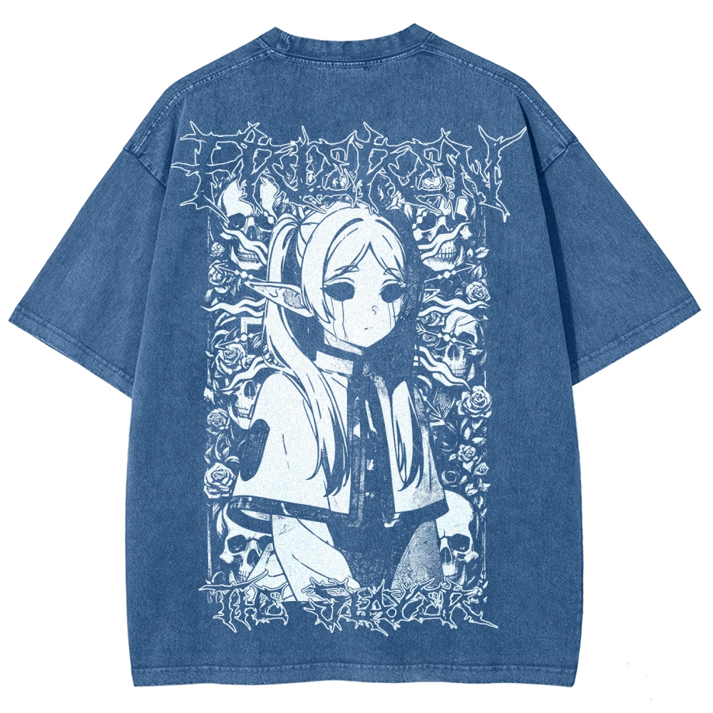 Frieren Unisex Fit Washed T-Shirt 2508014803