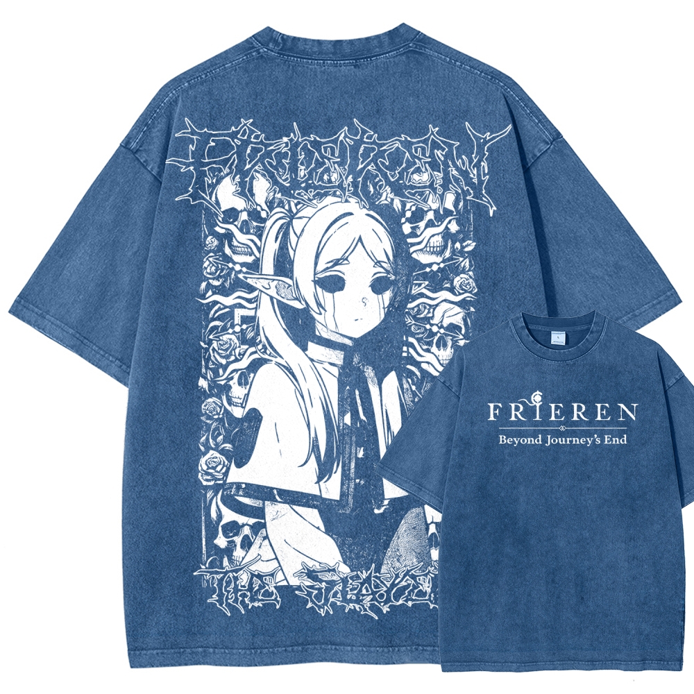 Frieren Unisex Fit Washed T-Shirt 2508014803