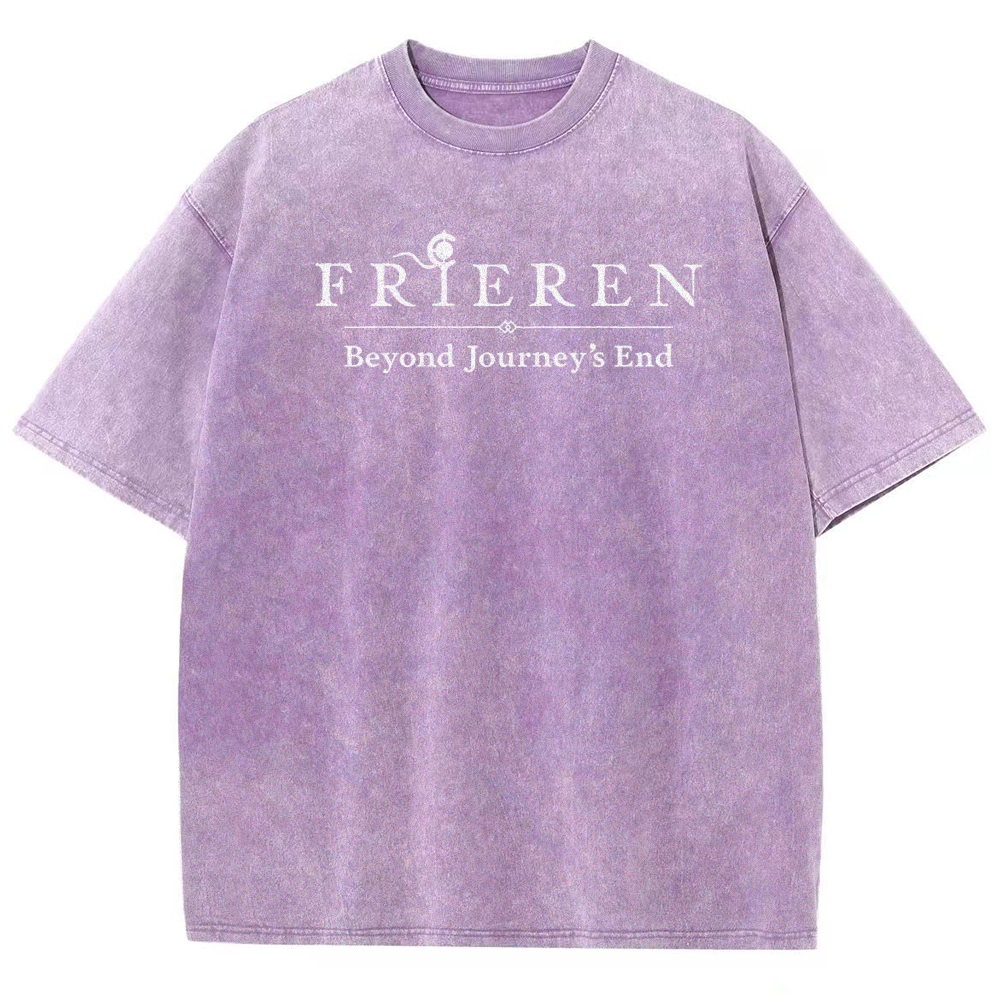 Frieren Unisex Fit Washed T-Shirt 2508014803