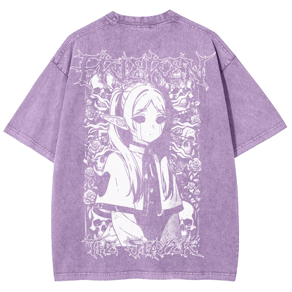 Frieren Unisex Fit Washed T-Shirt 2508014803