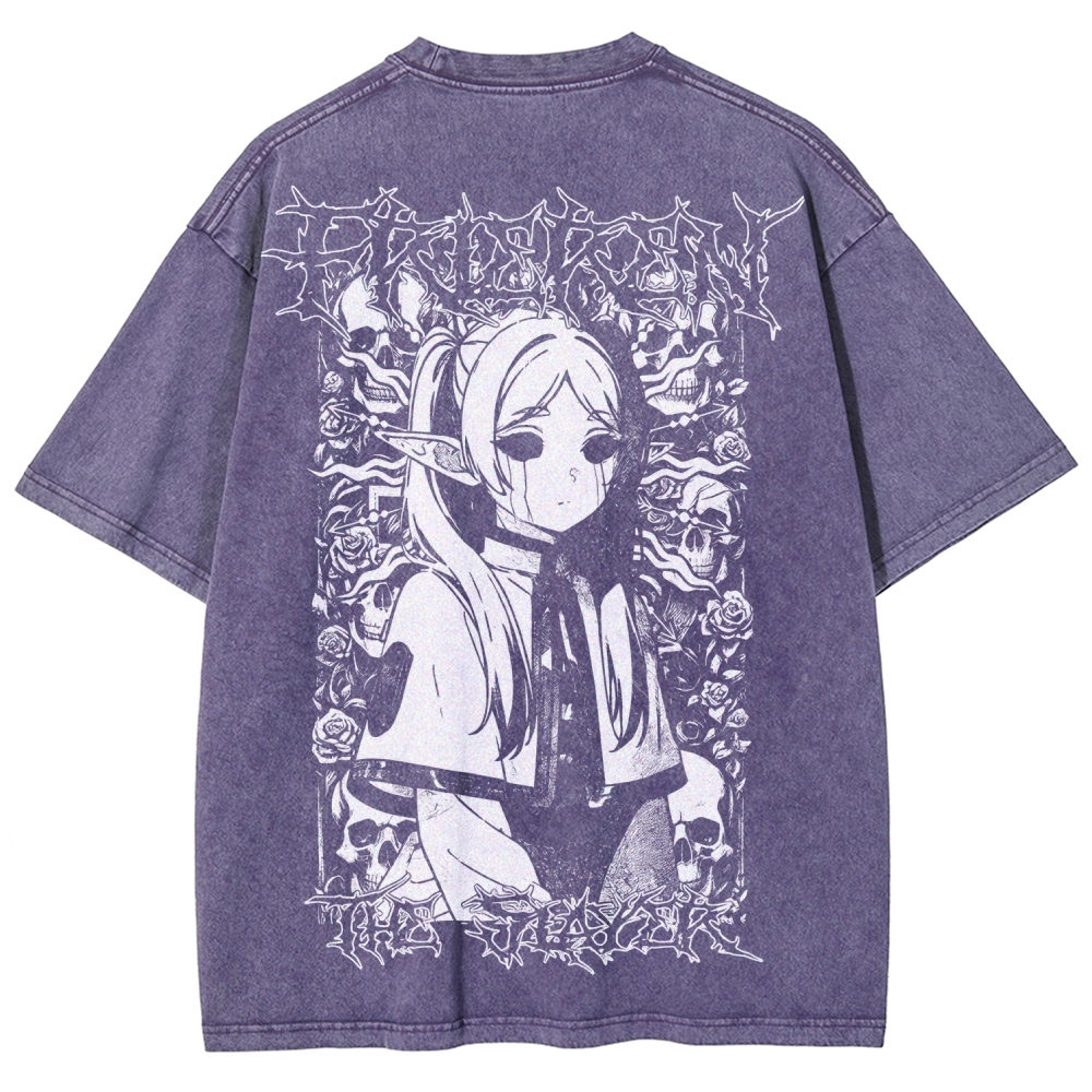 Frieren Unisex Fit Washed T-Shirt 2508014803