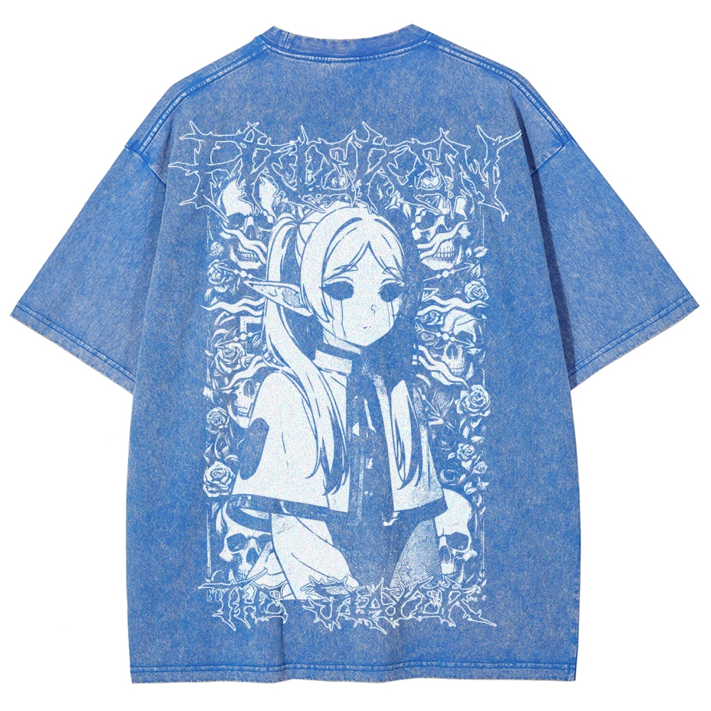 Frieren Unisex Fit Washed T-Shirt 2508014803