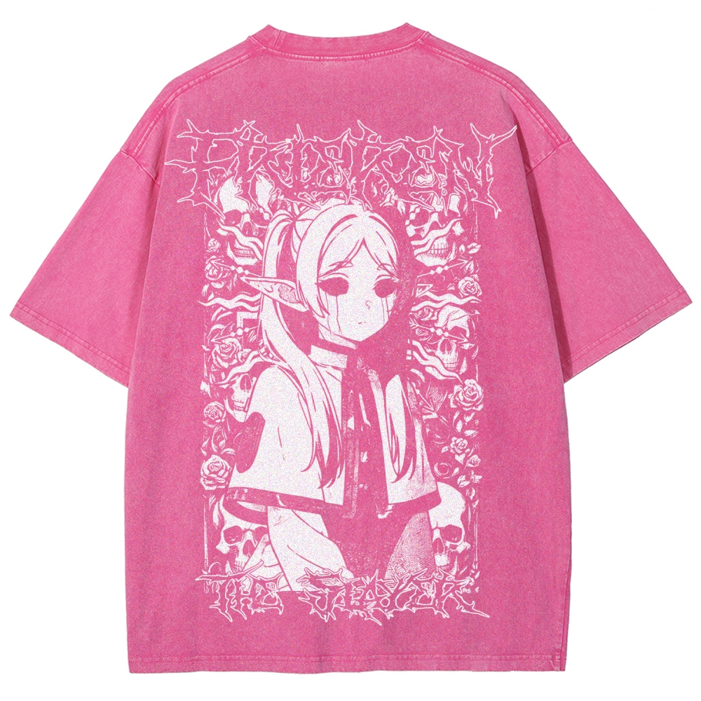 Frieren Unisex Fit Washed T-Shirt 2508014803