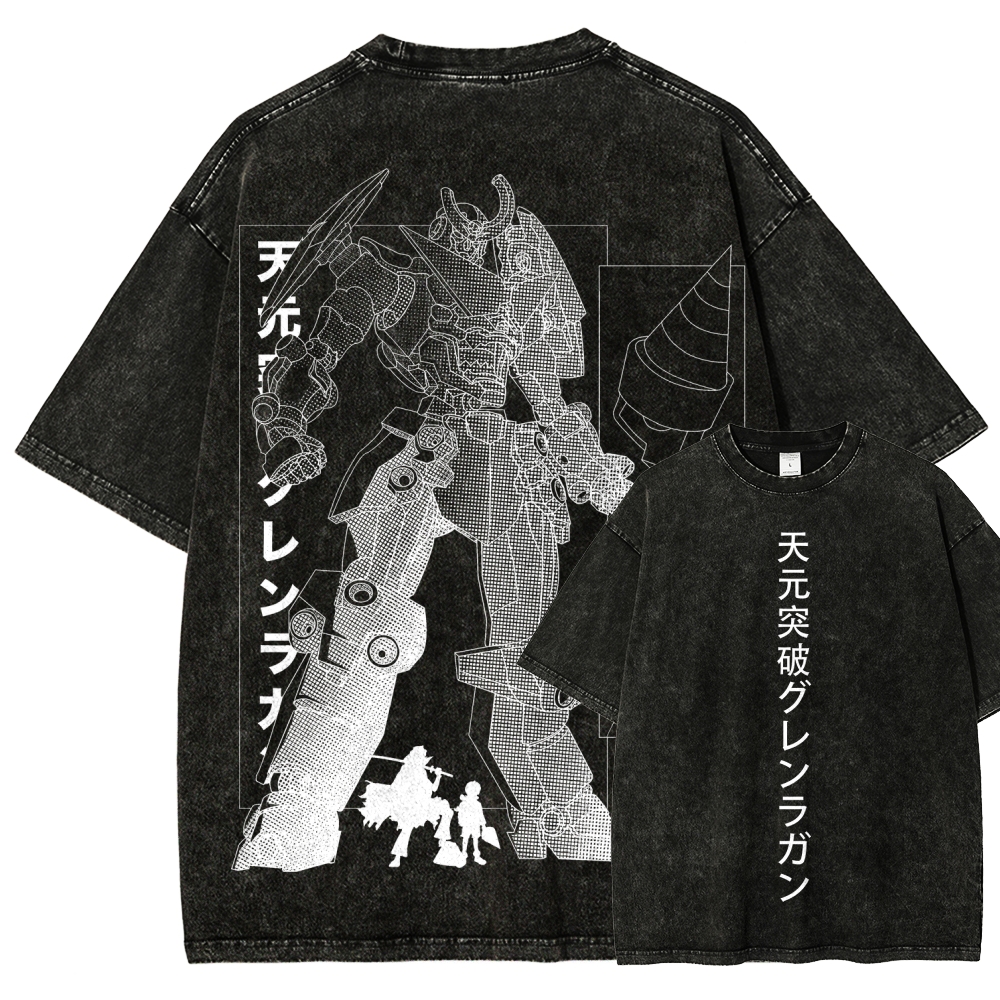 Tengen Toppa Unisex Fit Washed T-Shirt 2508014837