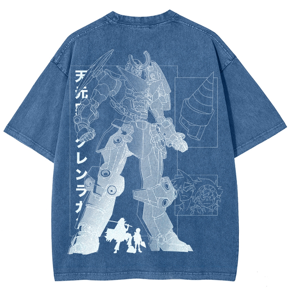 Tengen Toppa Unisex Fit Washed T-Shirt 2508014837