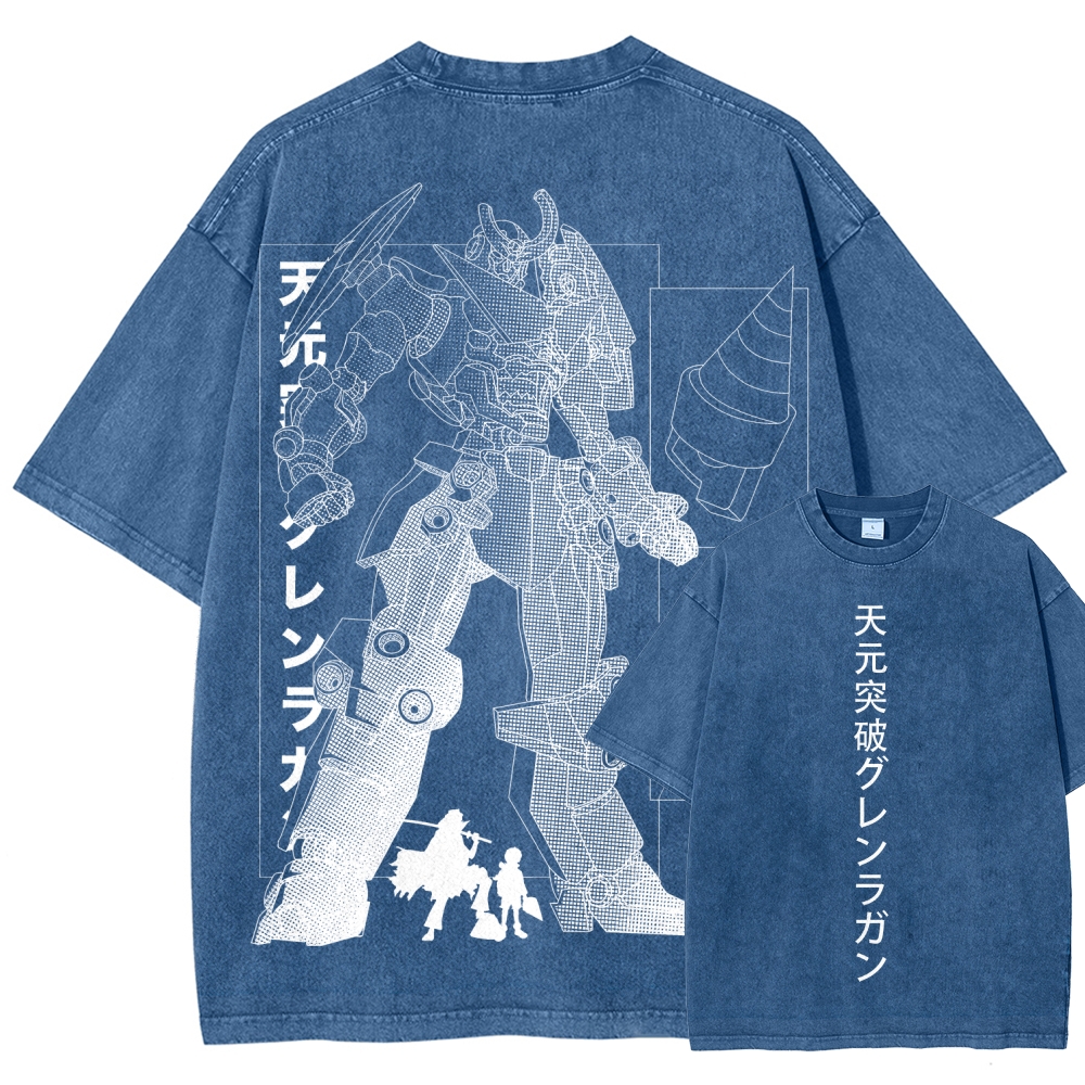 Tengen Toppa Unisex Fit Washed T-Shirt 2508014837