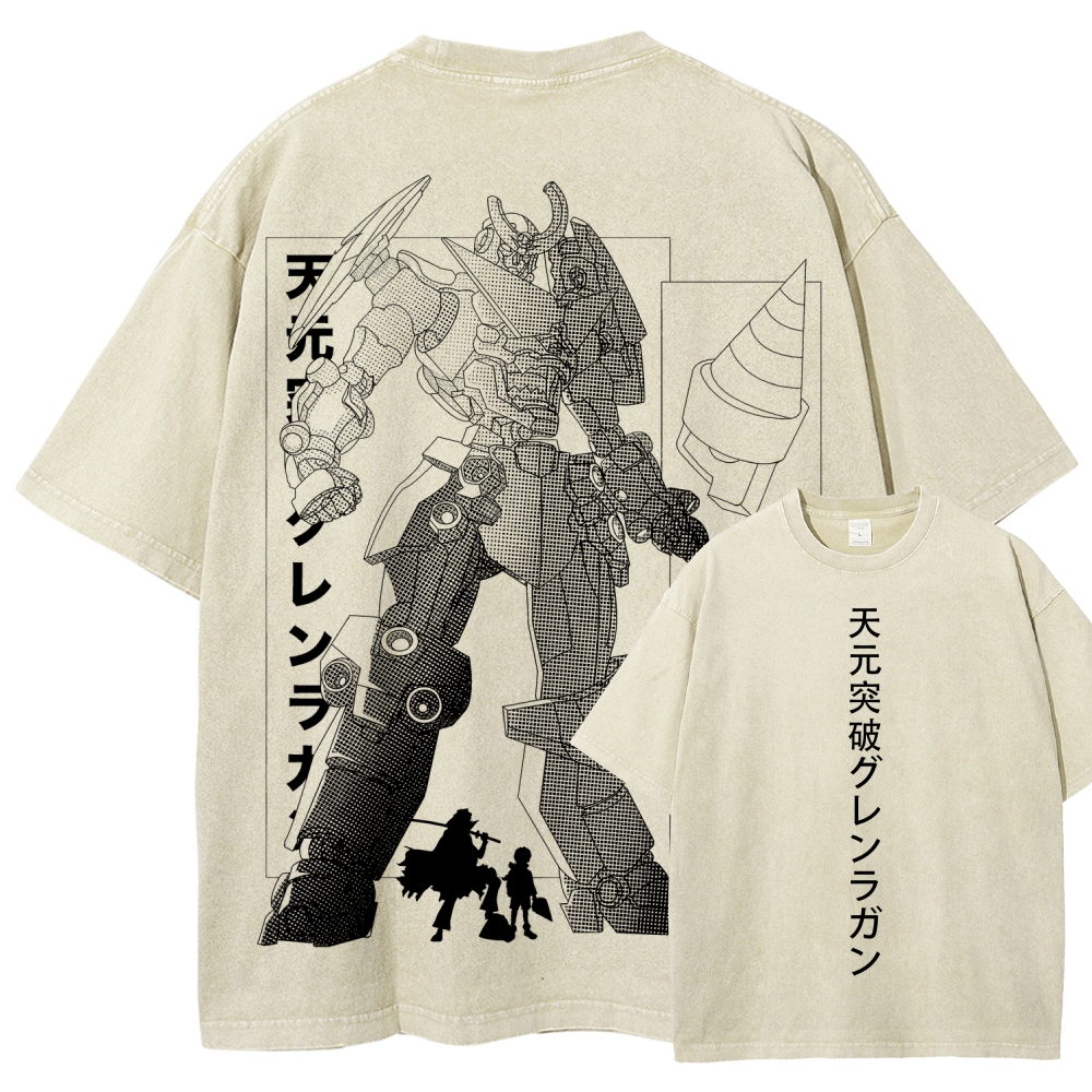 Tengen Toppa Unisex Fit Washed T-Shirt 2508014837