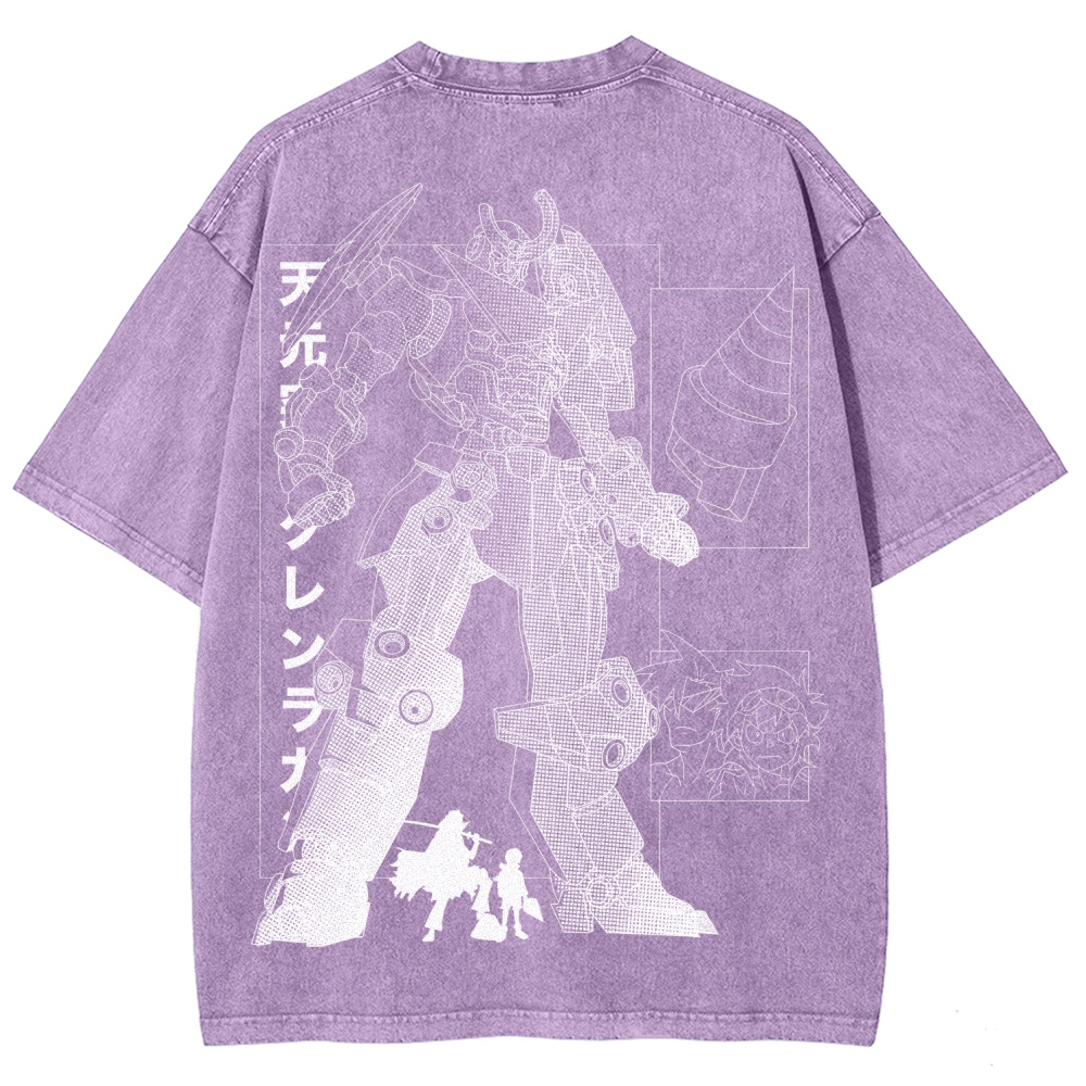 Tengen Toppa Unisex Fit Washed T-Shirt 2508014837