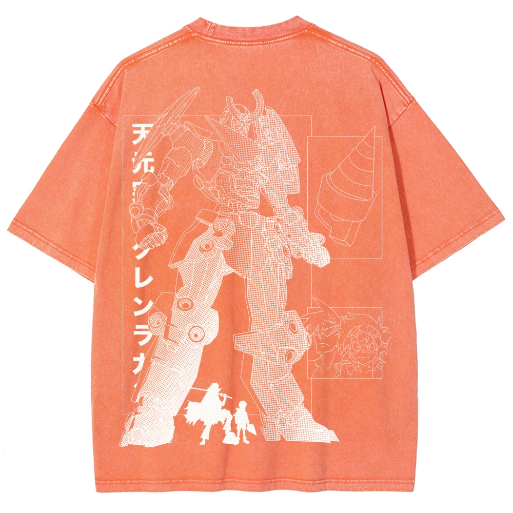 Tengen Toppa Unisex Fit Washed T-Shirt 2508014837