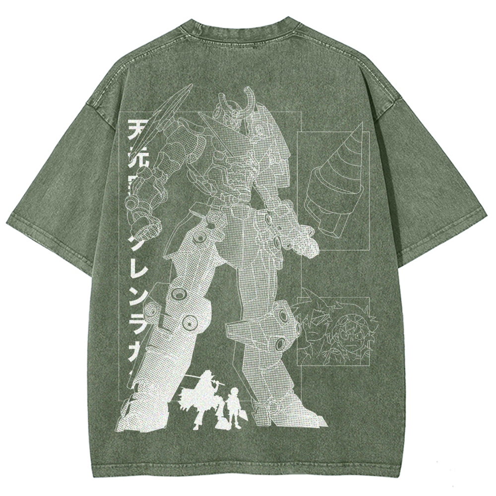 Tengen Toppa Unisex Fit Washed T-Shirt 2508014837