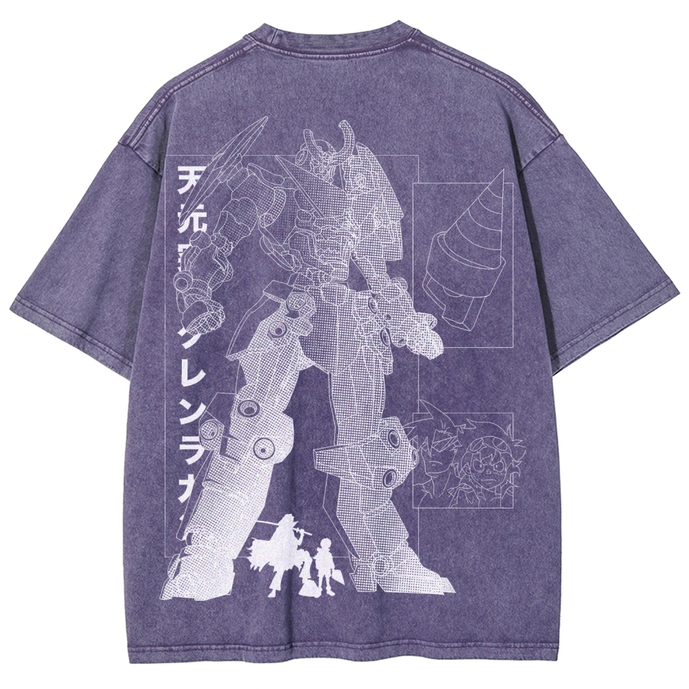 Tengen Toppa Unisex Fit Washed T-Shirt 2508014837