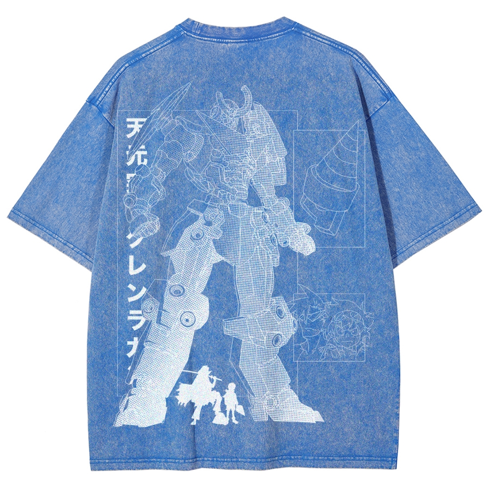 Tengen Toppa Unisex Fit Washed T-Shirt 2508014837