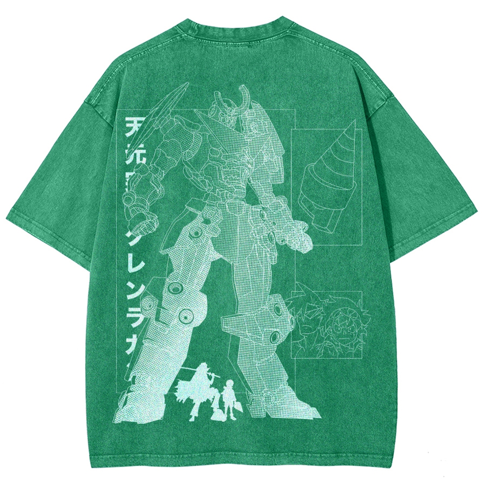 Tengen Toppa Unisex Fit Washed T-Shirt 2508014837