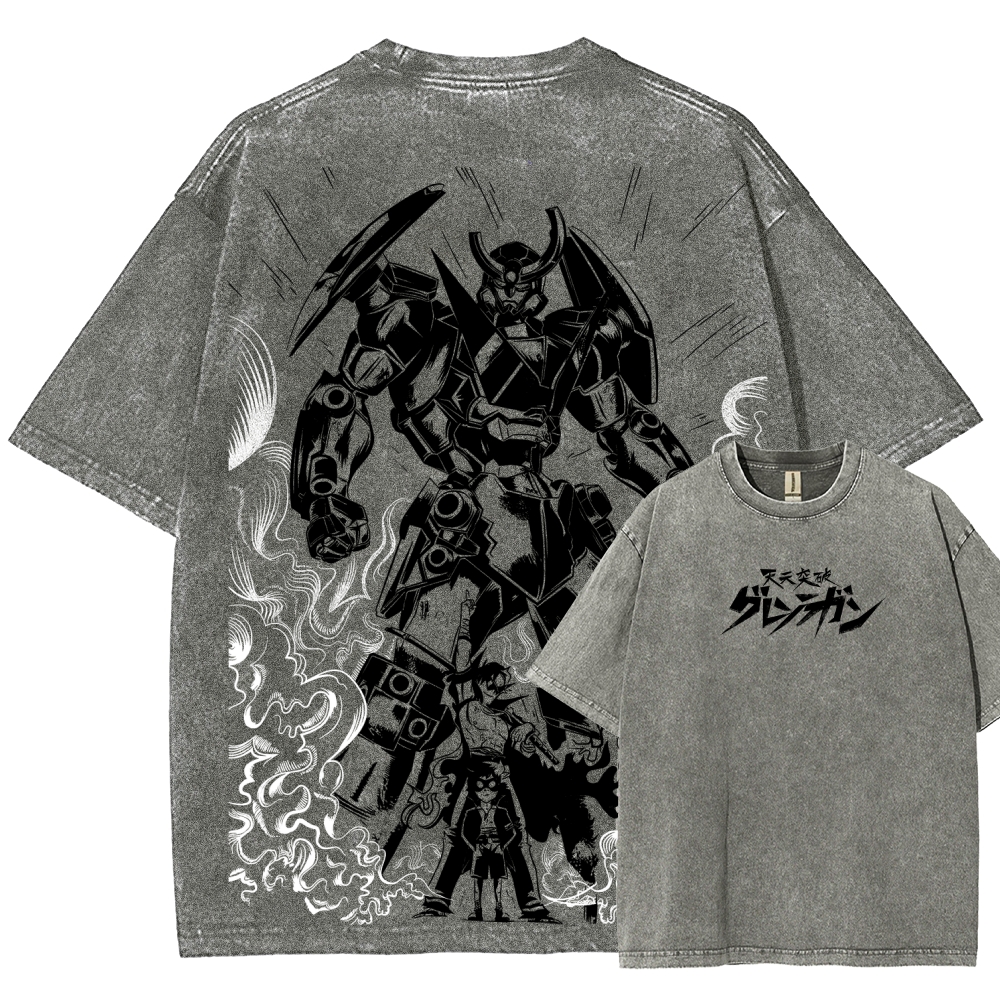 Tengen Toppa Unisex Fit Washed T-Shirt 2508014841