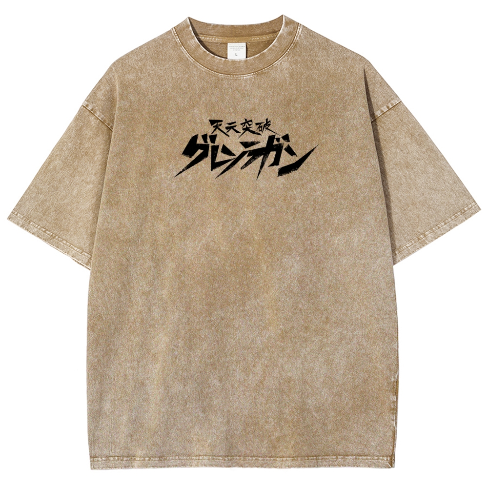 Tengen Toppa Unisex Fit Washed T-Shirt 2508014841