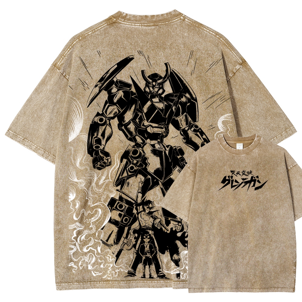 Tengen Toppa Unisex Fit Washed T-Shirt 2508014841