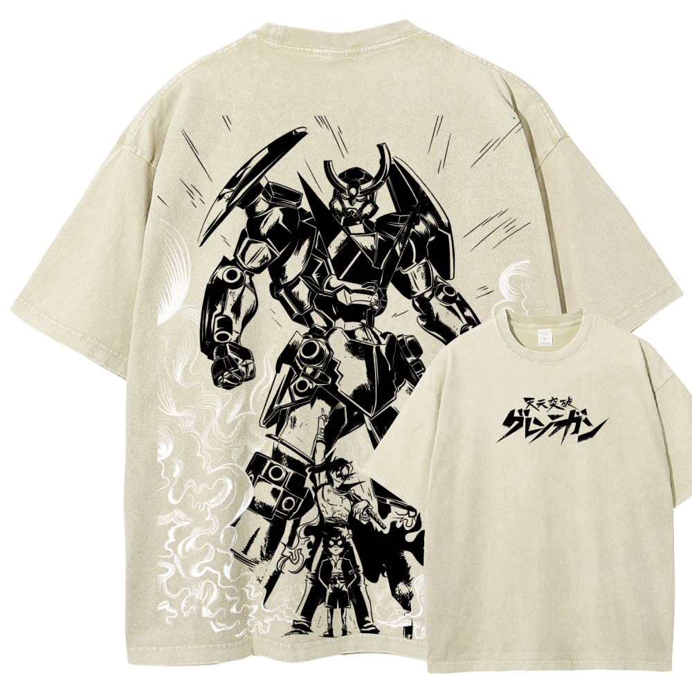 Tengen Toppa Unisex Fit Washed T-Shirt 2508014841