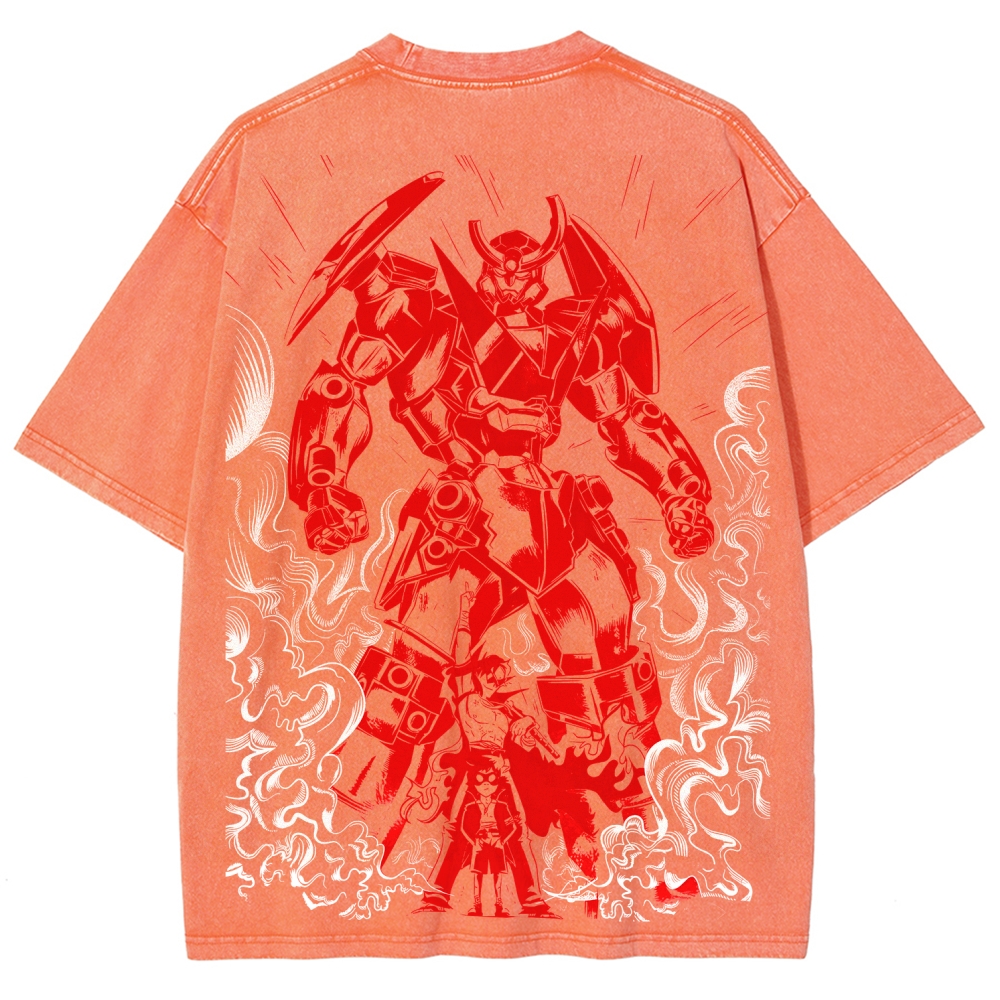 Tengen Toppa Unisex Fit Washed T-Shirt 2508014841