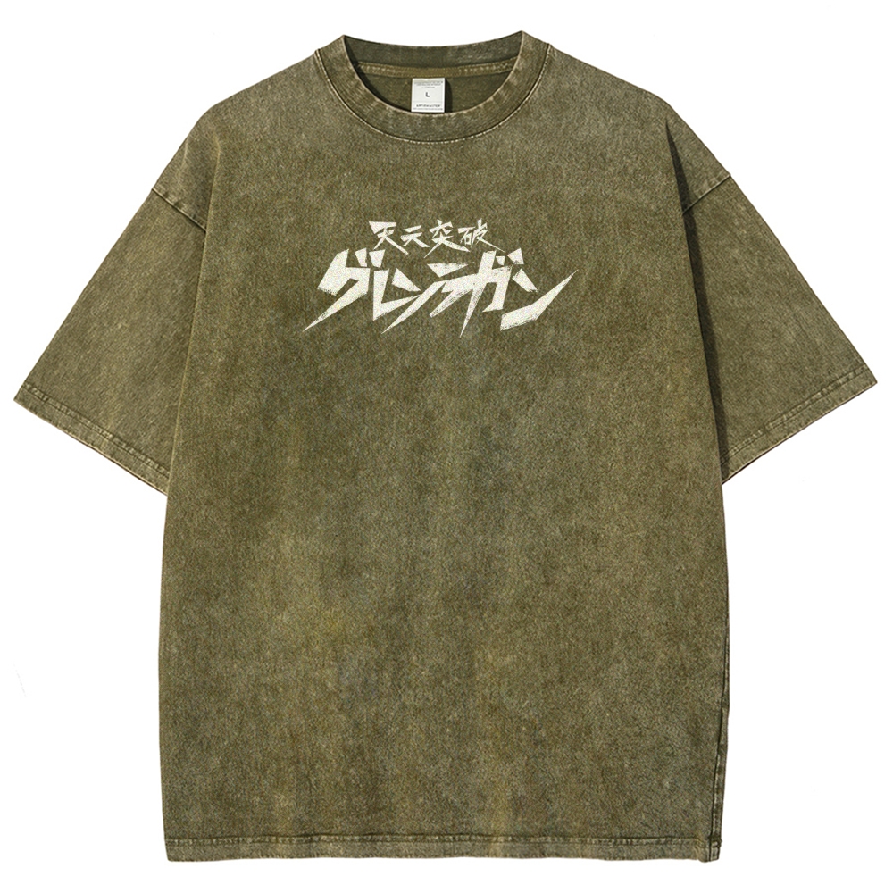 Tengen Toppa Unisex Fit Washed T-Shirt 2508014841