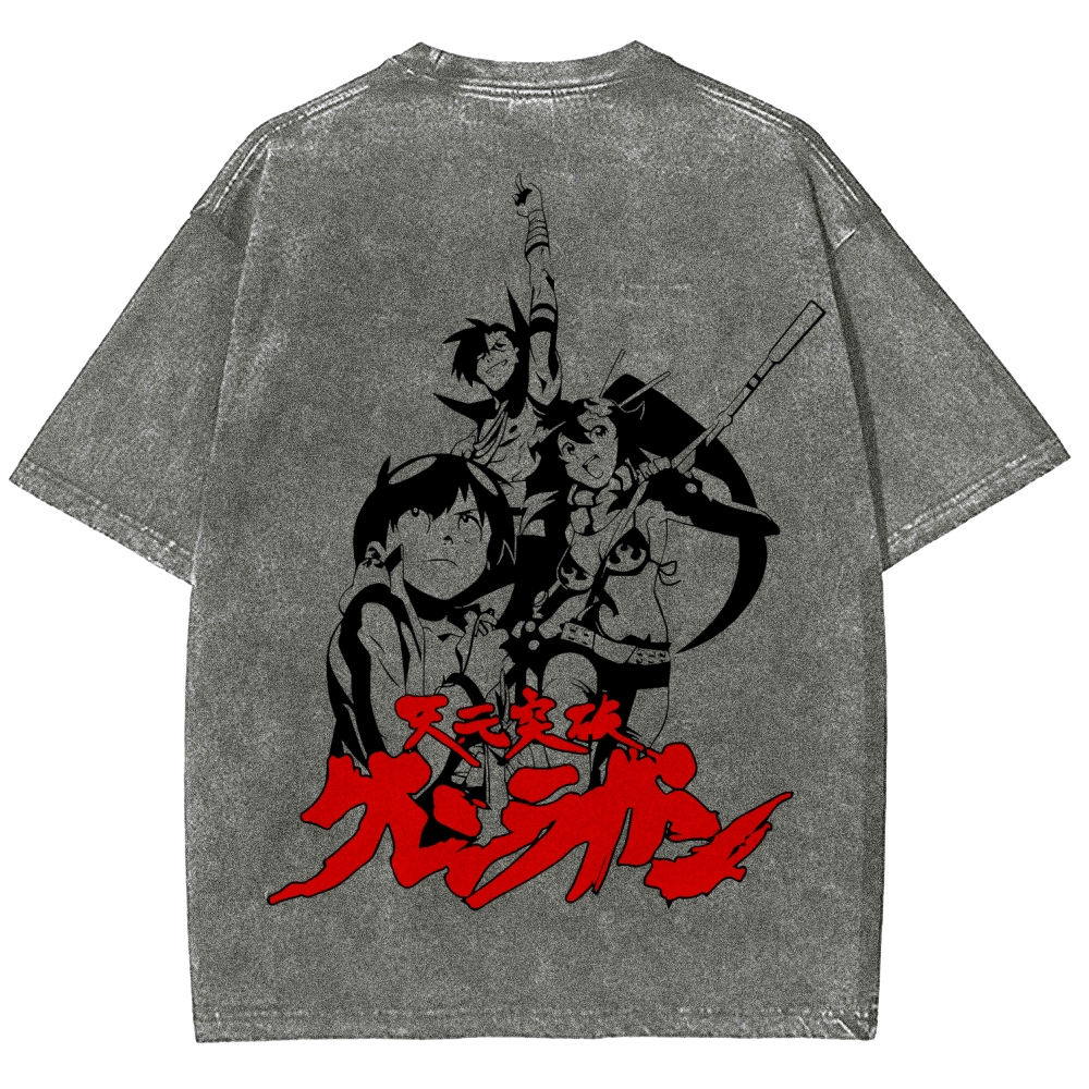 Tengen Toppa Unisex Fit Washed T-Shirt 2508014873