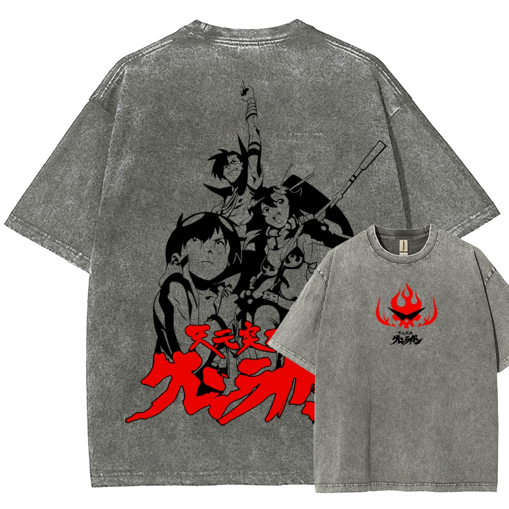 Tengen Toppa Unisex Fit Washed T-Shirt 2508014873