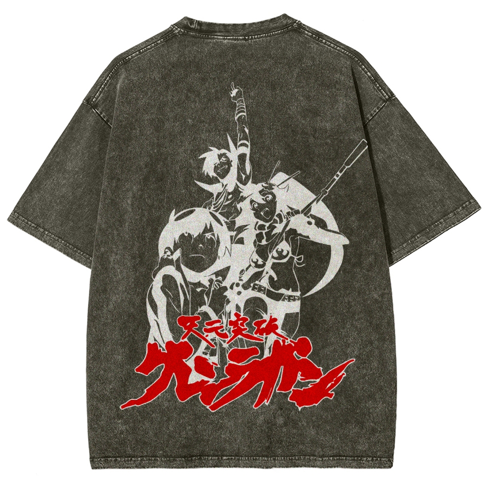 Tengen Toppa Unisex Fit Washed T-Shirt 2508014873