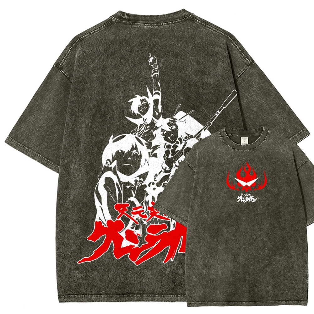 Tengen Toppa Unisex Fit Washed T-Shirt 2508014873