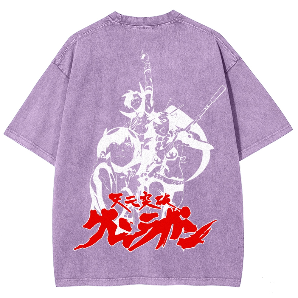 Tengen Toppa Unisex Fit Washed T-Shirt 2508014873