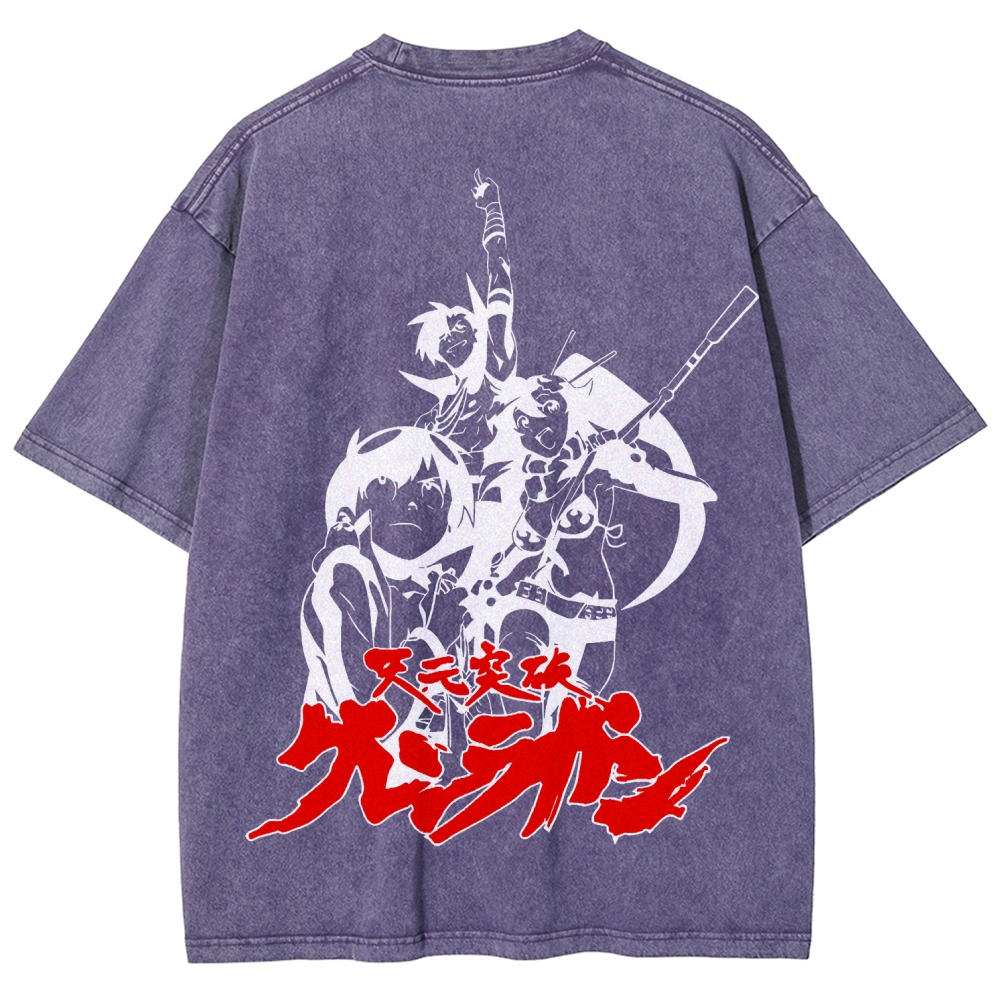 Tengen Toppa Unisex Fit Washed T-Shirt 2508014873