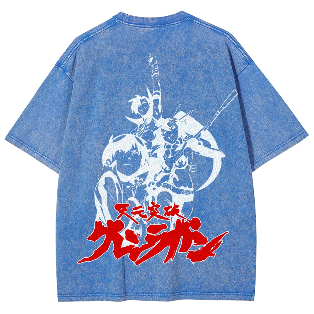 Tengen Toppa Unisex Fit Washed T-Shirt 2508014873